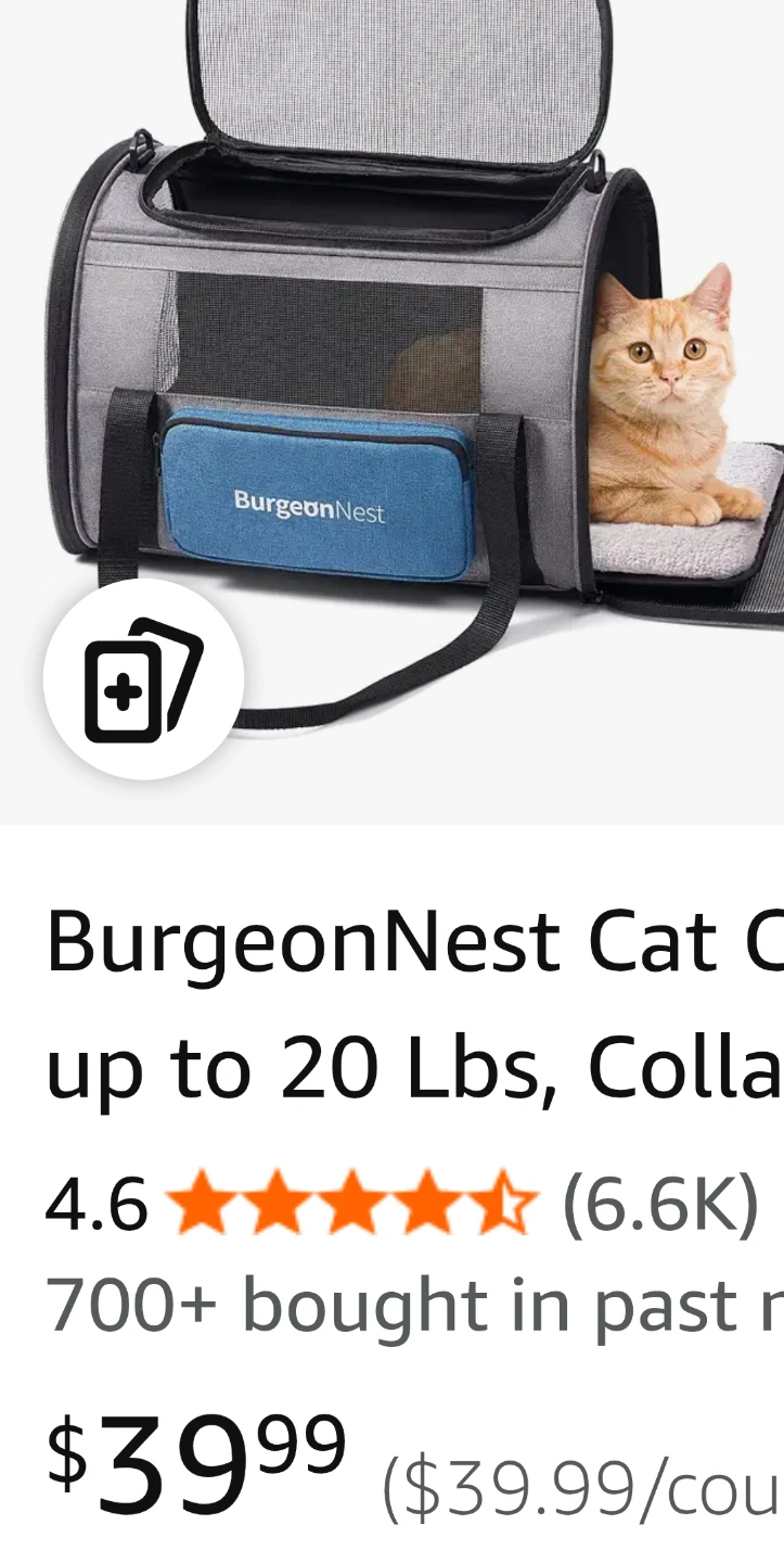 BurgeonNest Cat Carrier - Gray/Blue - photo 2