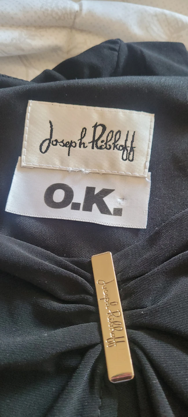Joseph Ribkoff Black Dress with Gold Detail - photo 2