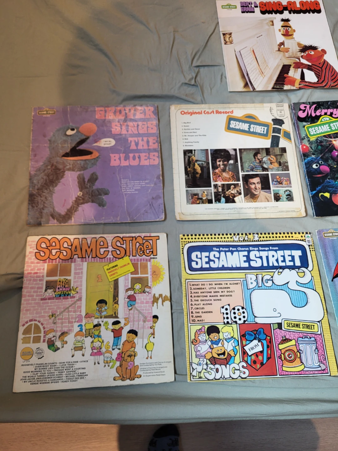 Sesame Street Vintage Vinyl Record Lot of 9 - photo 2