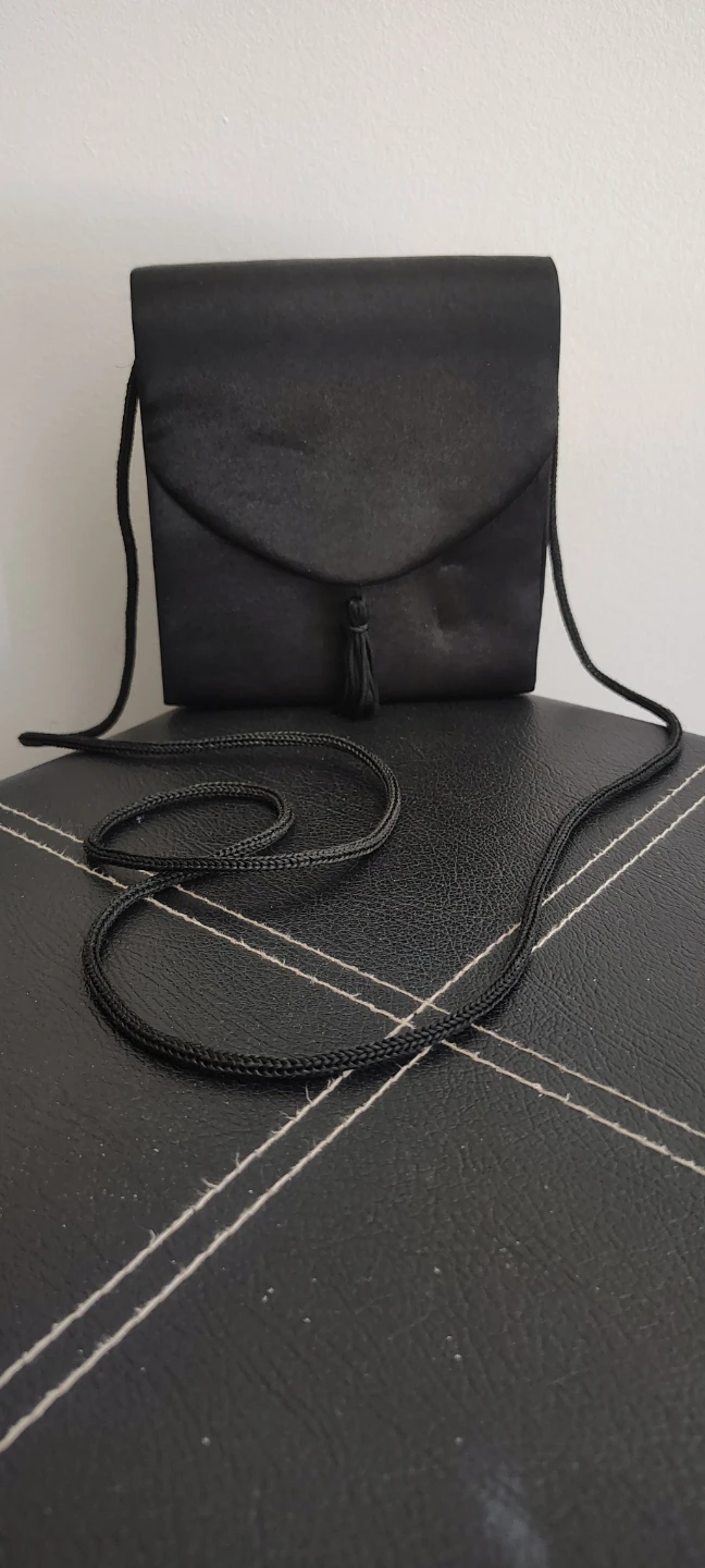 Black Clutch Purse with Tassel