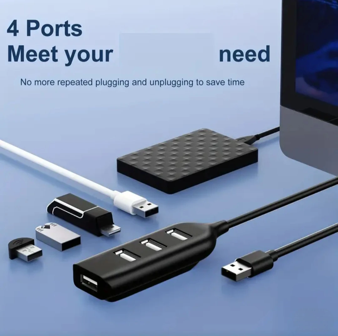 White 4-Port USB Hub. *Brand New* - photo 3