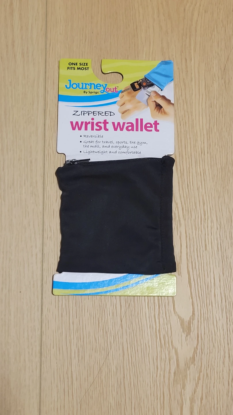 Journey out by Sprigs Zippered Wrist Wallet