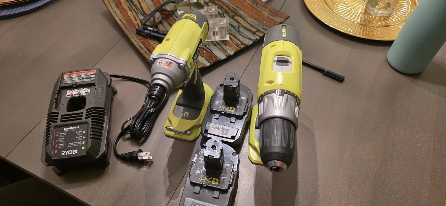 Ryobi 18V ONE+ Cordless Drill and Impact Driver Combo Kit