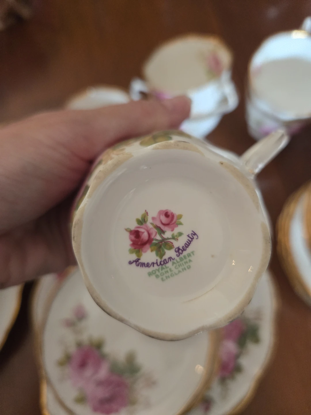 Royal Albert American Beauty Tea Set