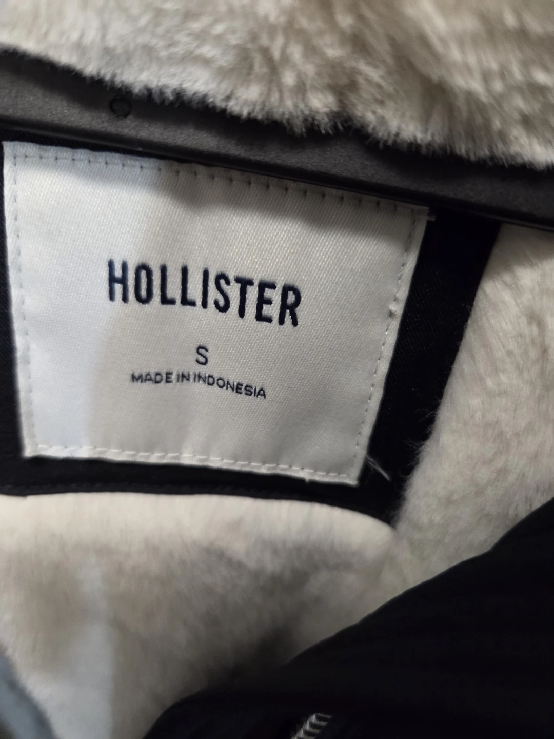 Hollister Black Lined Parka Jacket - photo 2