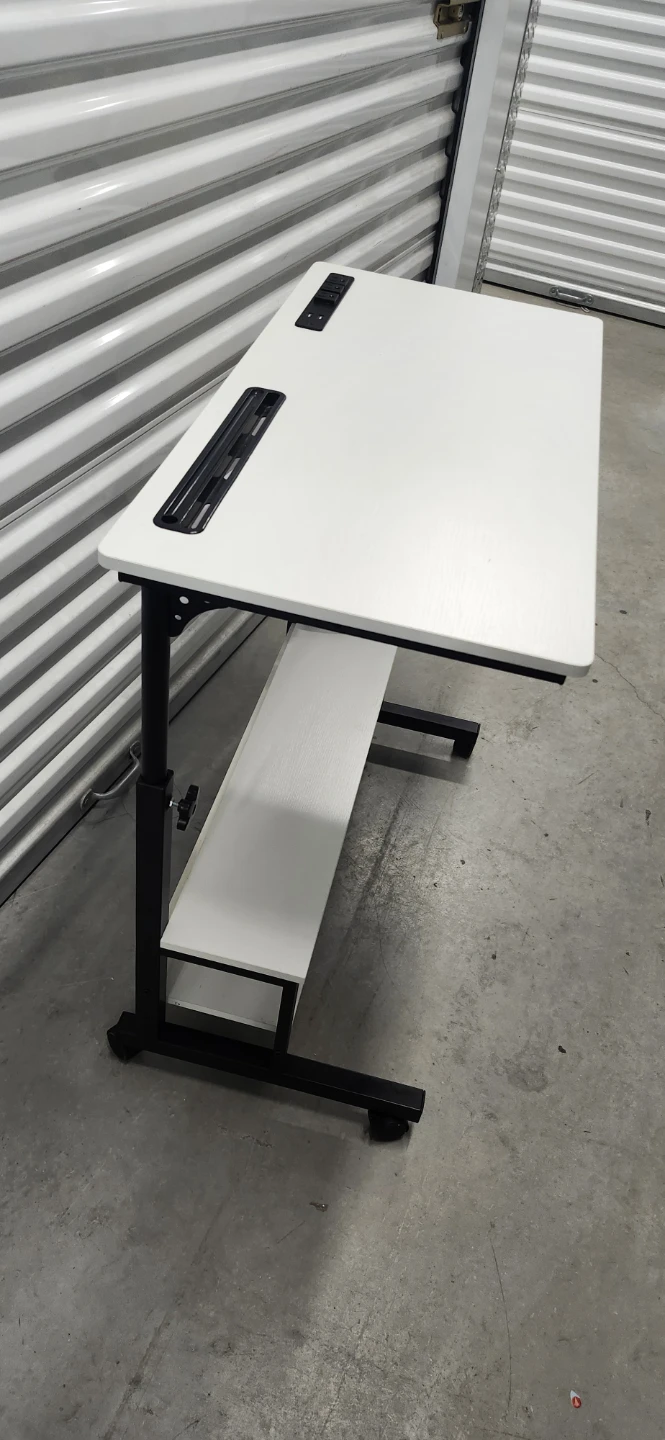 Adjustable Rolling Desk with Power Station - photo 3