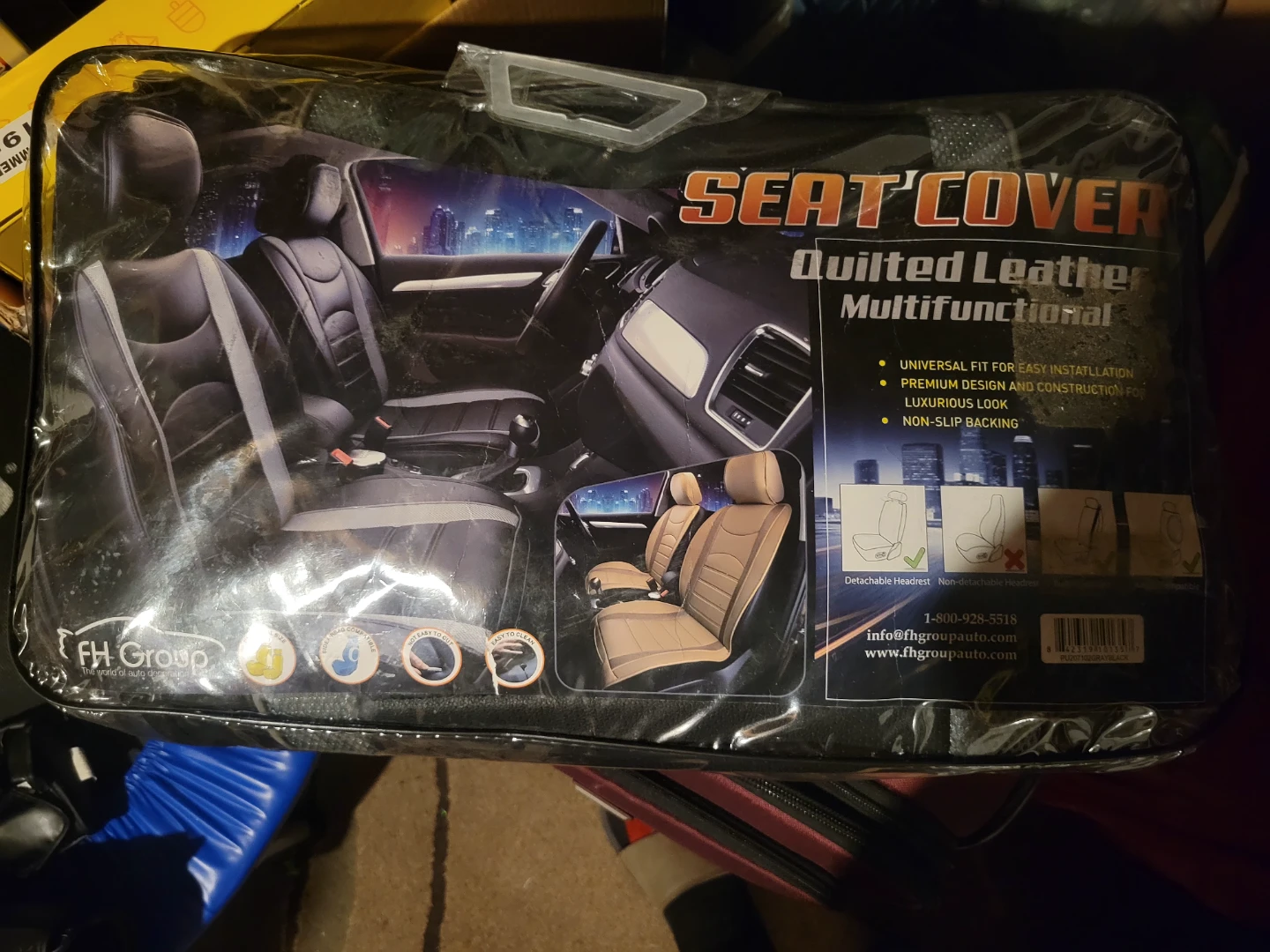 FH Group Quilted Leather Multifunctional Seat Covers - photo 2
