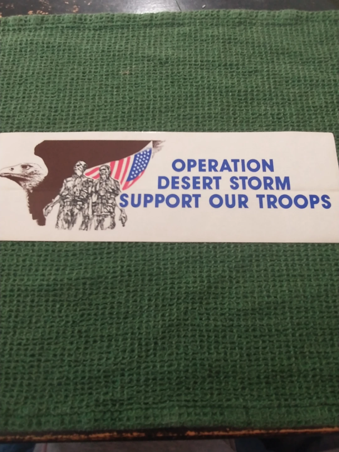 1991 Operation Desert Storm 10" Bumper Sticker #2
