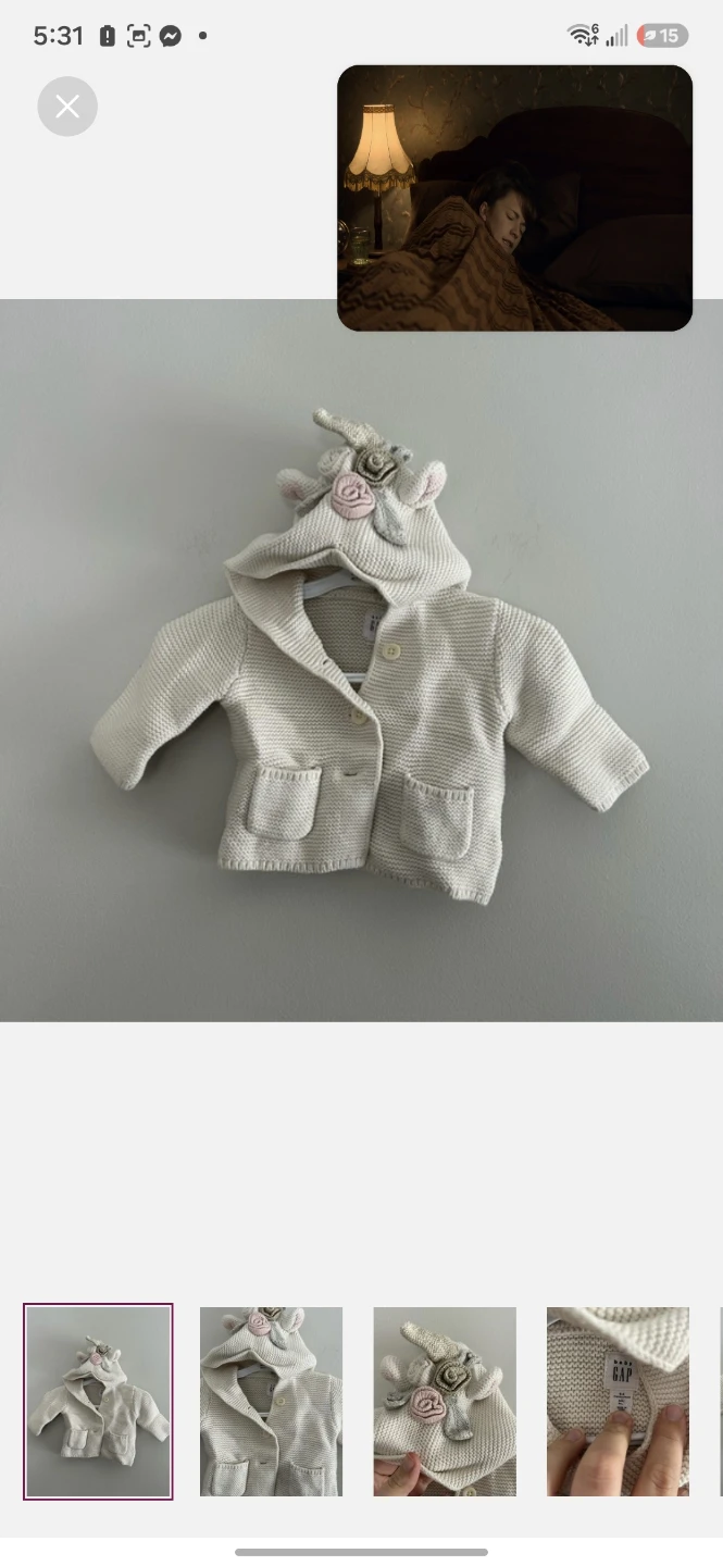 Baby Gap Unicorn Cardigan