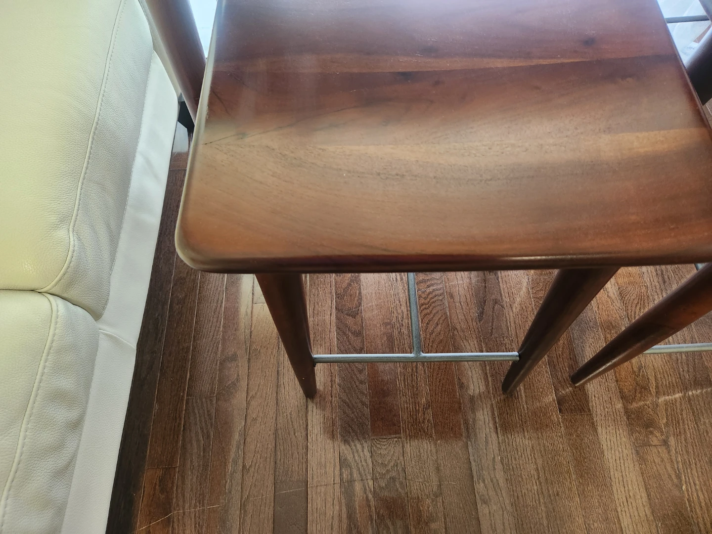Wooden Console Table with 2 Stools - photo 5