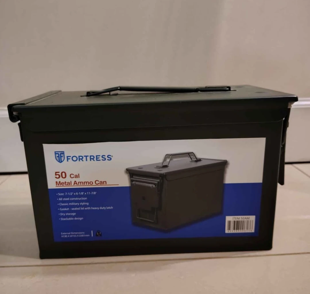Fortress 50 Cal Metal Ammo Can / Storage Box