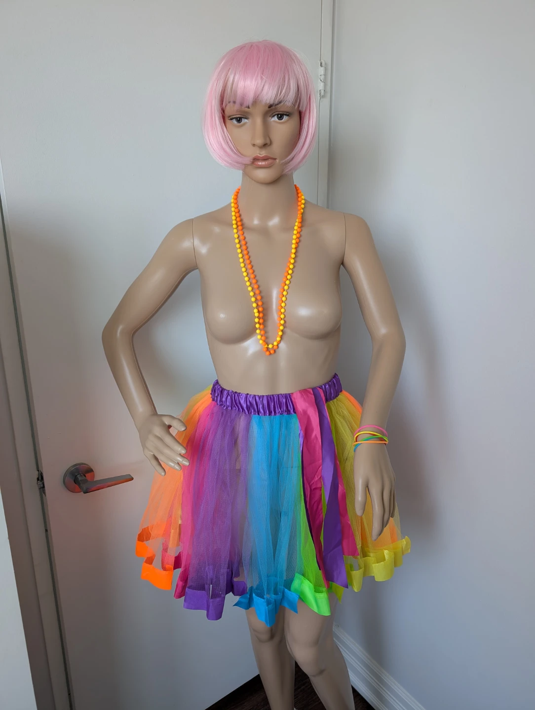 Rainbow Bundle - Tutu, Bracelets, Necklaces & Legwarmers