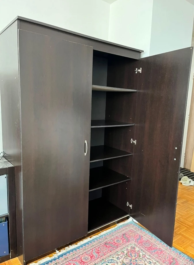 Dark Brown Double Door Wardrobe - photo 5