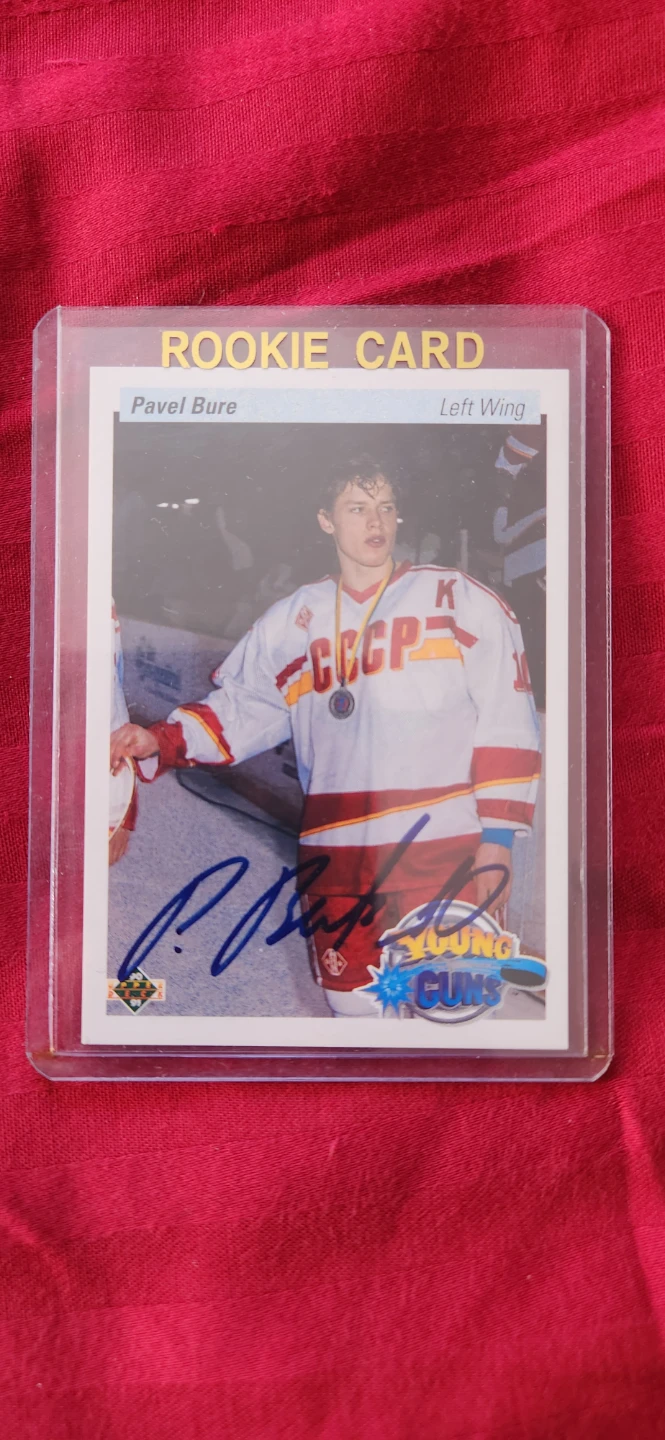 Pavel Bure Rookie Card - Signed