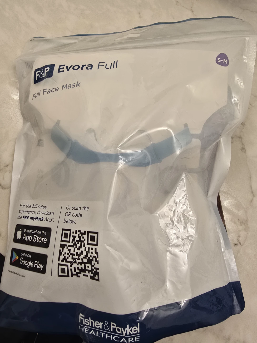 NEW/SEALED F&P Evora Full Face Mask S-M - photo 2