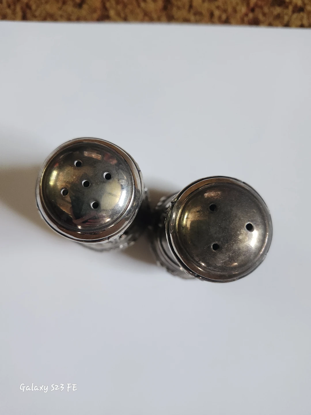 Vintage Silver Salt and Pepper Shakers - photo 3