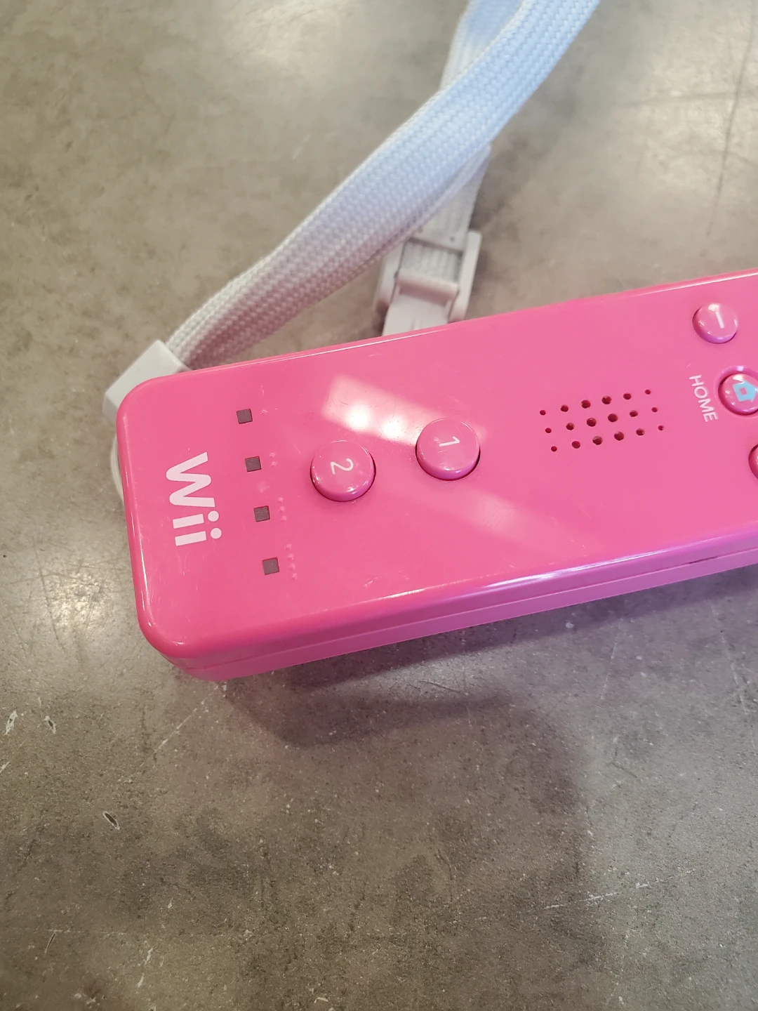 Pink Nintendo Wii Remote Motion Controller with Wrist Strap - photo 2