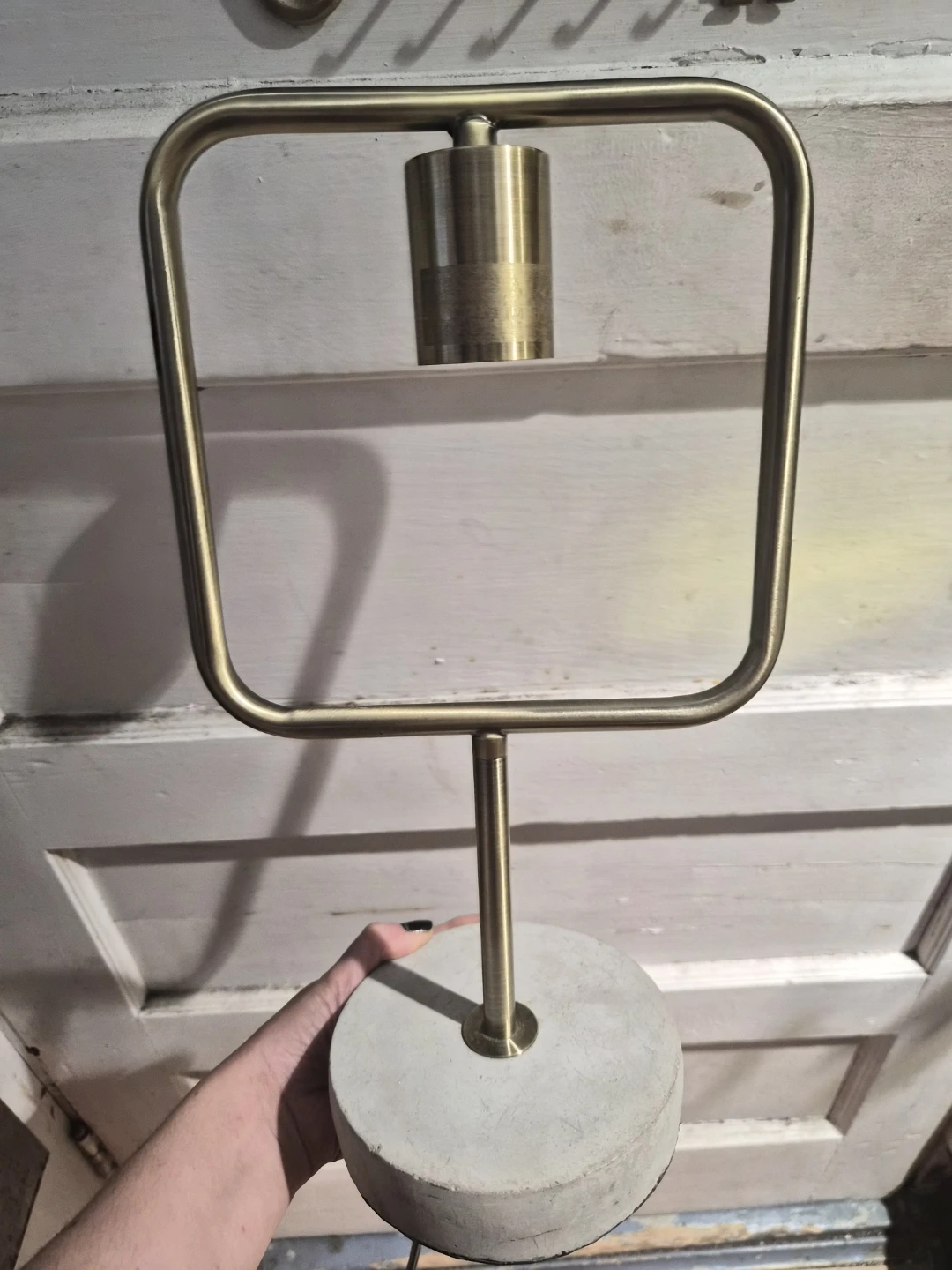 Modern Table Lamp with Concrete Base - photo 2