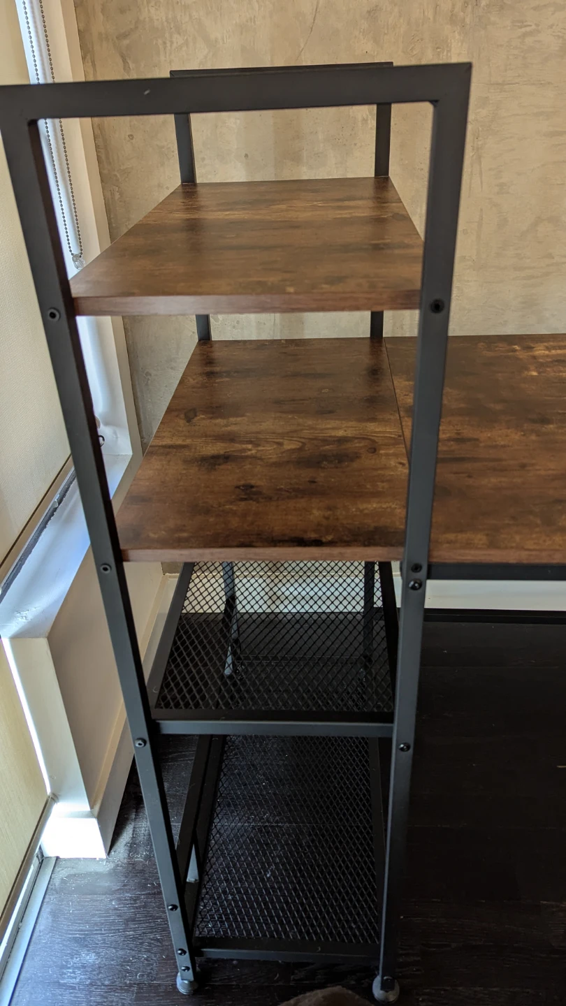 Desk with shelving 55 inches length. - photo 4