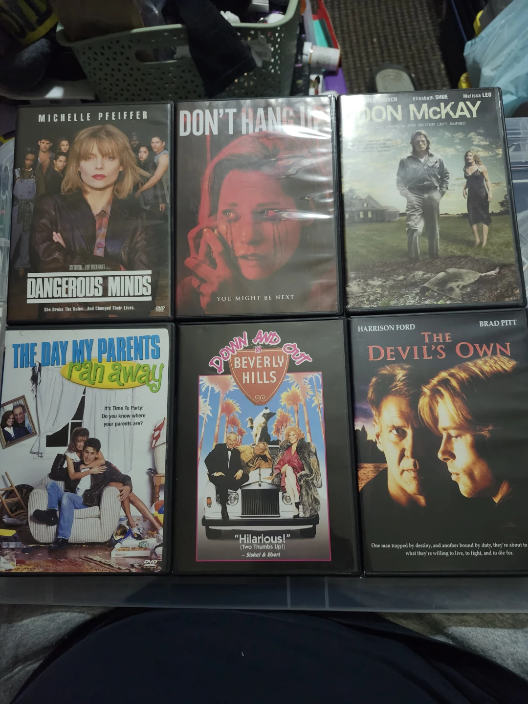 Collection of 6 DVDs: Dangerous Minds, Don McKay, Don't Hang