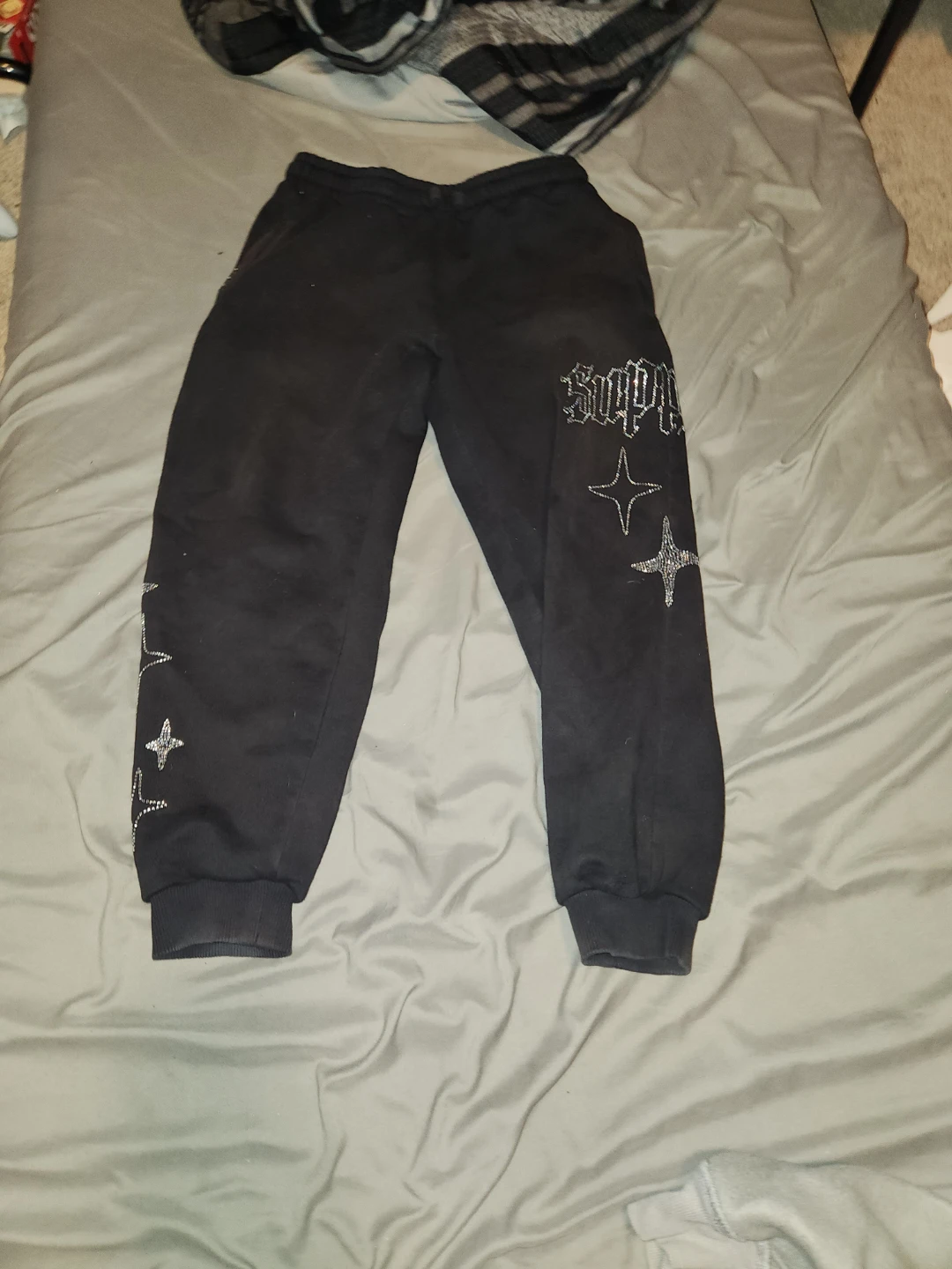 Supply & Demand Black Joggers - Size Large sun bleached
