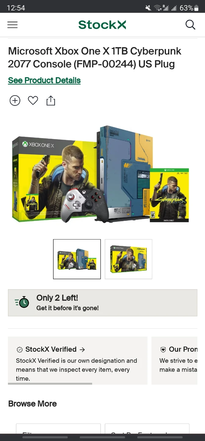 Microsoft Xbox One X 1TB Cyberpunk 2077 Console