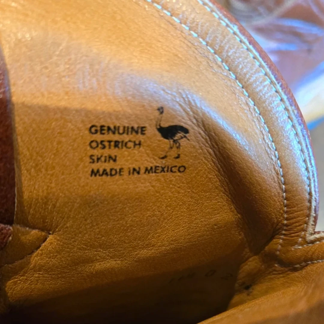 Ferrini Genuine Smooth Ostrich Cowboy Boots - photo 2