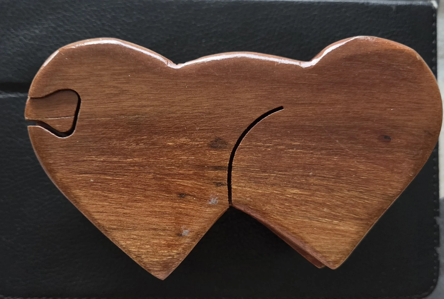 Wooden Heart Puzzle Jewelry Box