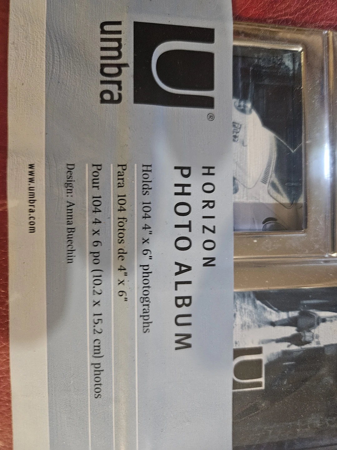 Umbra Horizon Photo Album - Red - photo 3