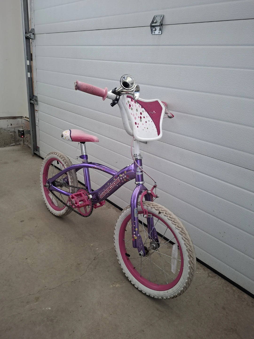 Kids Purple Supercycle Bike with Helmet - photo 2