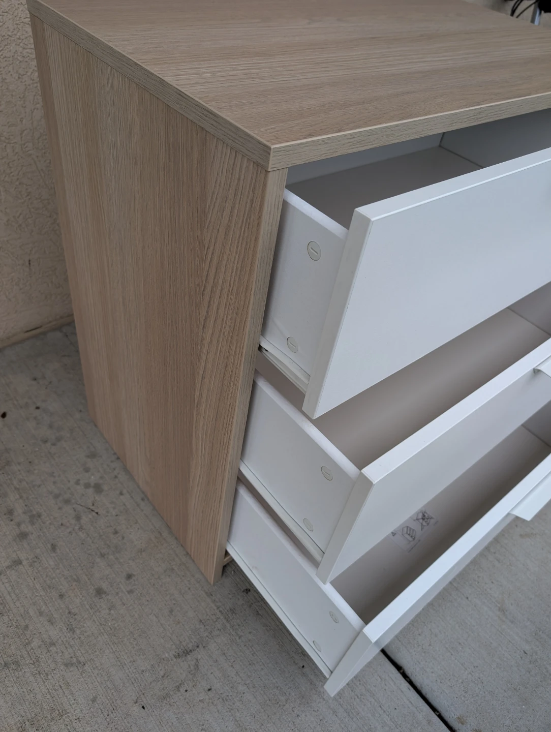 3 Drawers Wood Dresser - photo 4