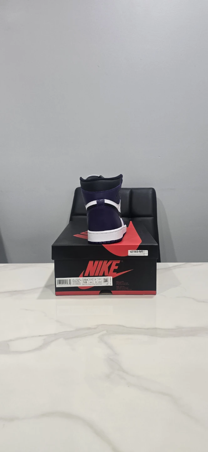 Air Jordan 1 Court Purple White size 10 - photo 2