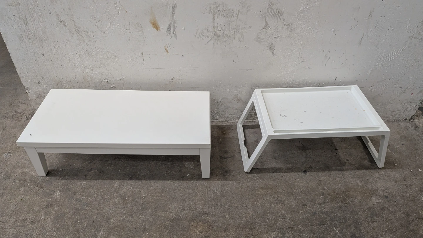 Small Table, IKEA White Bed Tray - photo 2