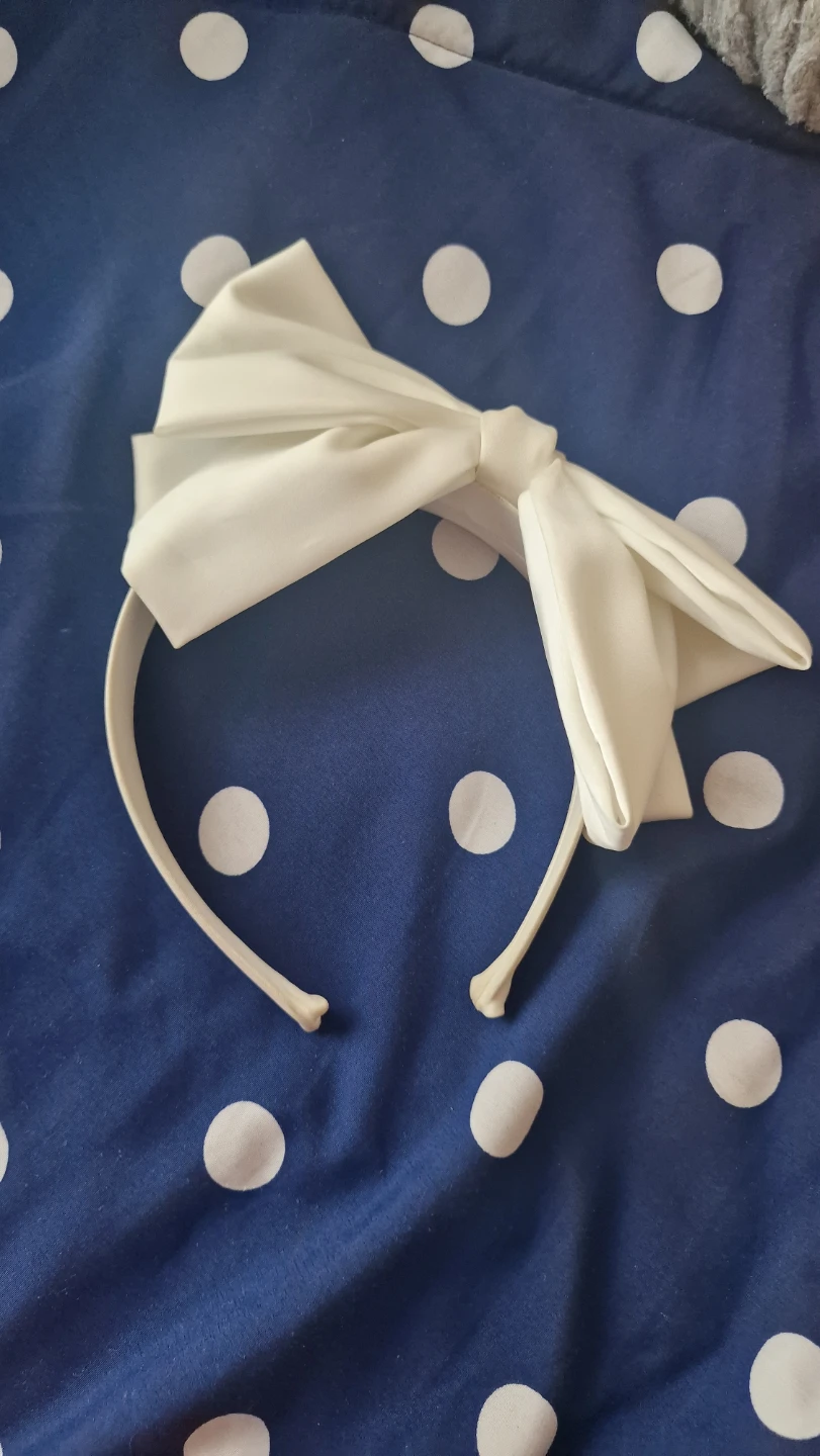 White Bow Headband