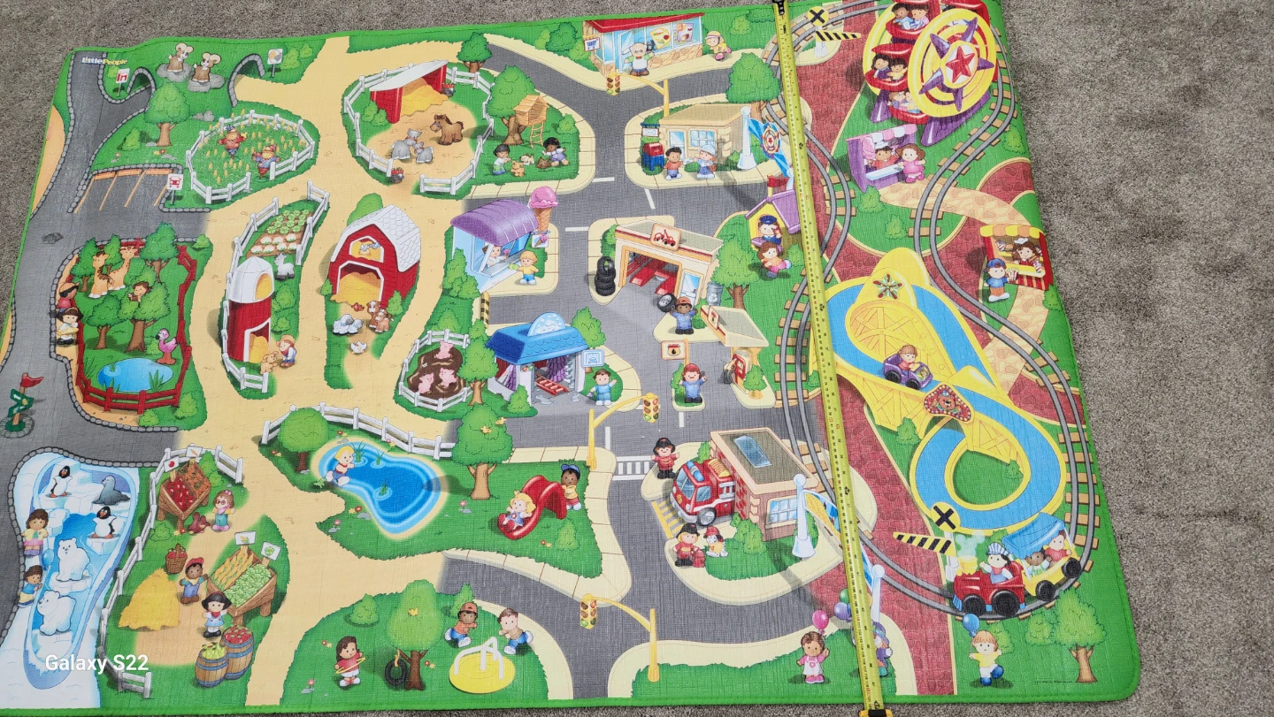 Kids Play Mat with Town and Train Theme - photo 4
