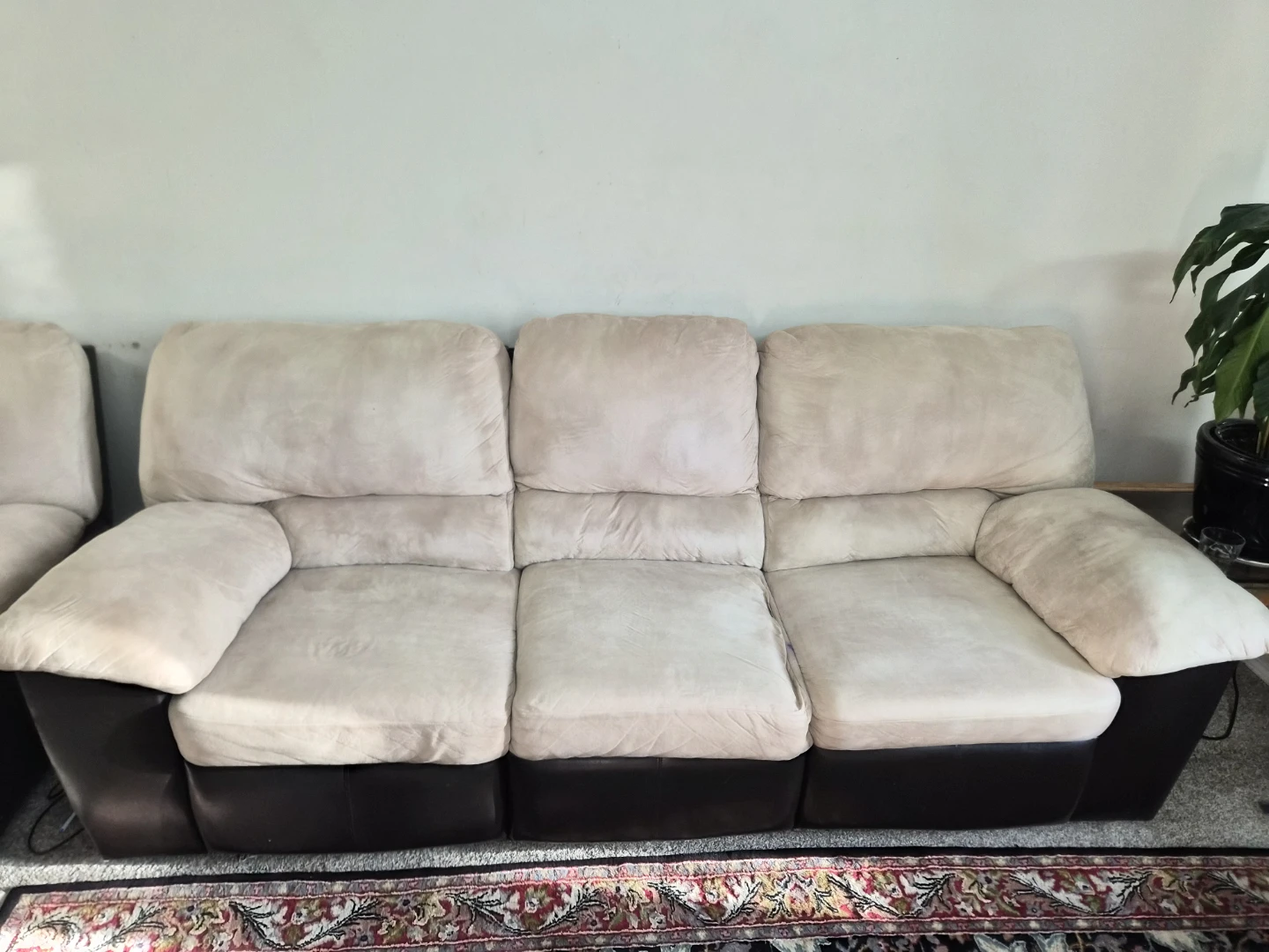 Beige sofa 3 seater and 2 seater