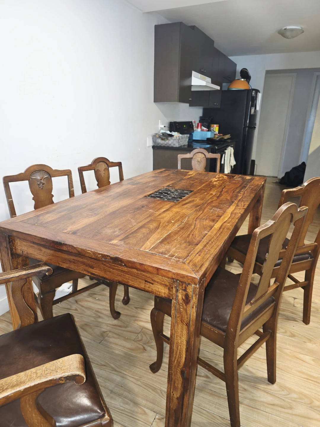 Wooden Dining Table with 6 Chairs - photo 3