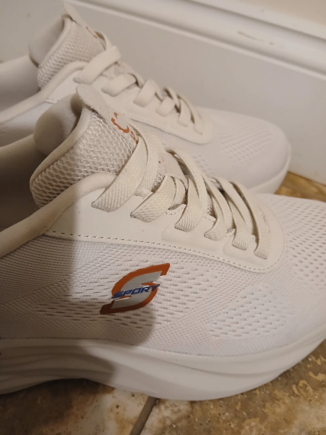 White Skechers Sport Shoes