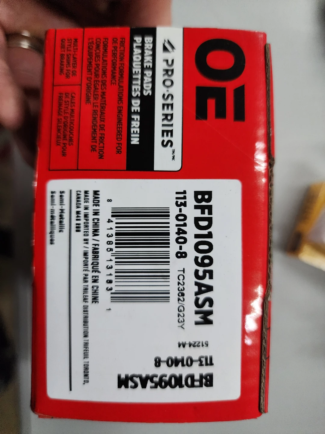 OE Pro-Series Brake Pads BFD1095ASM