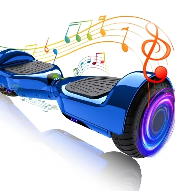 Blue Hoverboard with Lights and Music