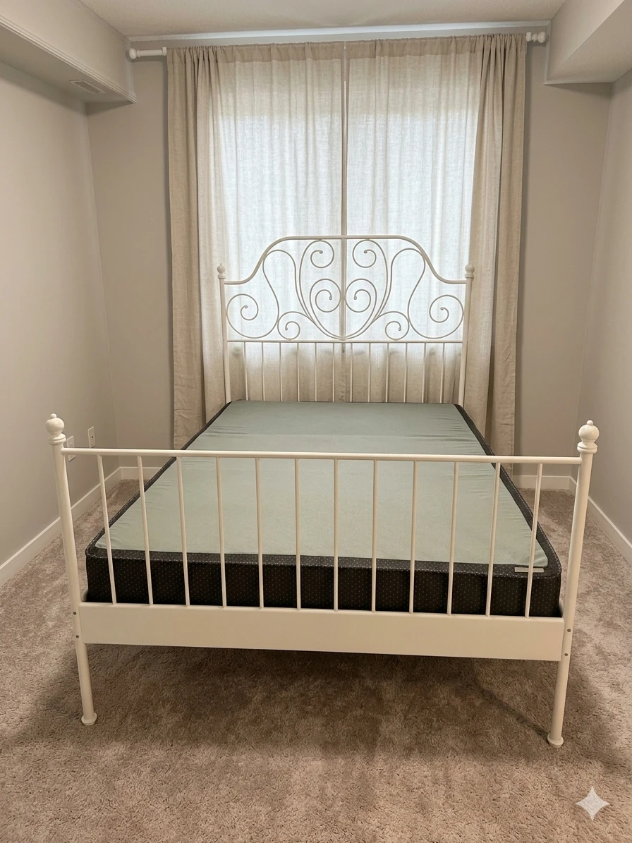 White Metal Bed Frame Serta remote lift head only