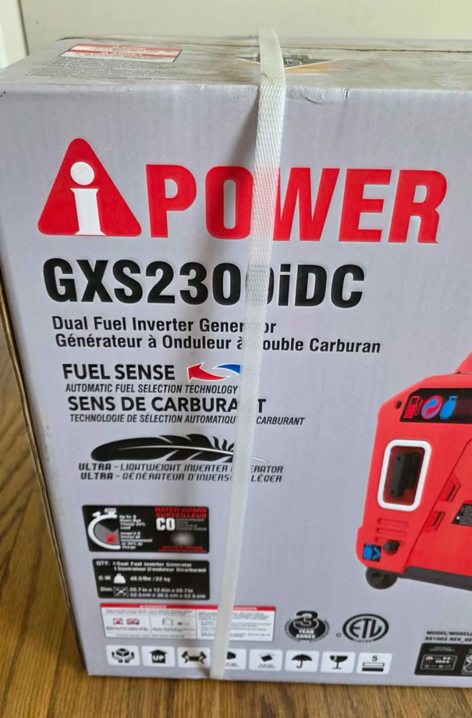 A-iPower GXS2300iDC Dual Fuel Inverter Generator - photo 2