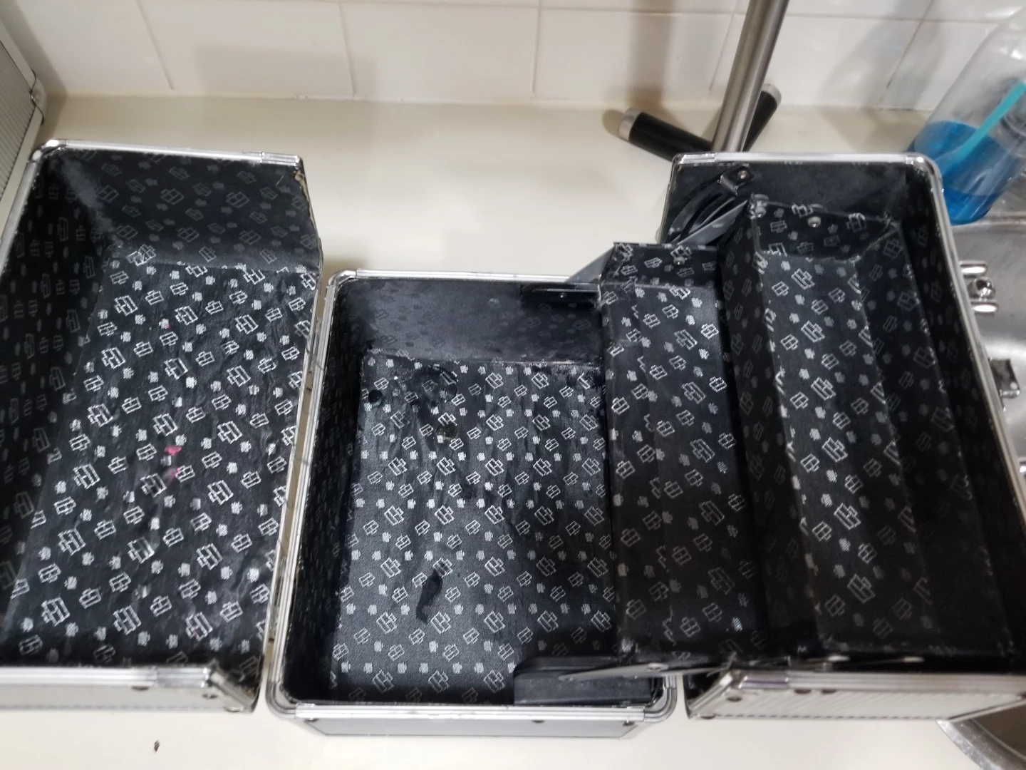 Silver Makeup Train Case - photo 3