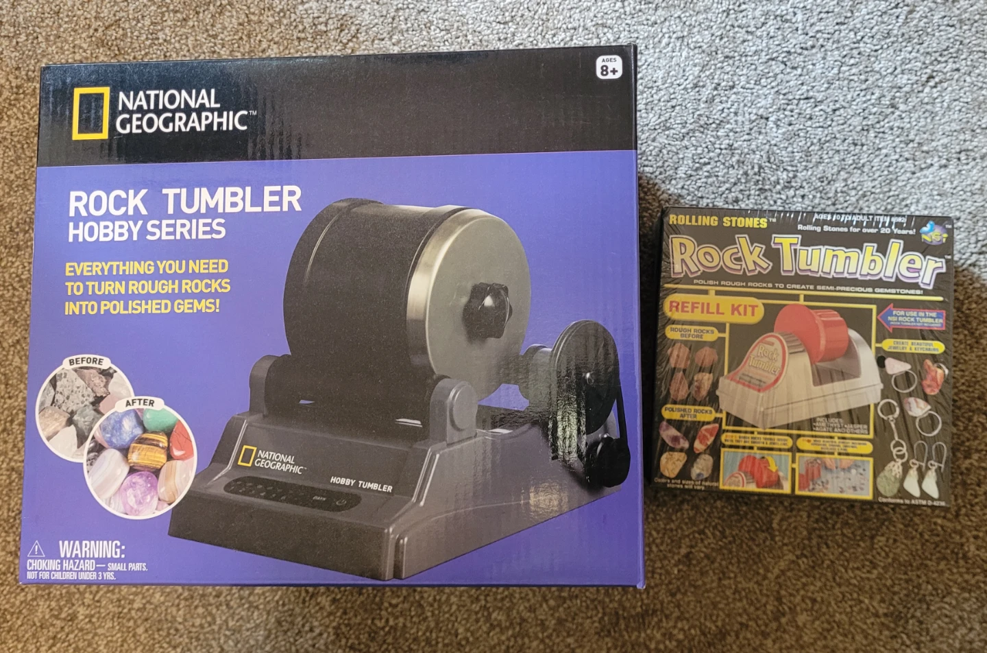National Geographic Rock Tumber +Refill kit