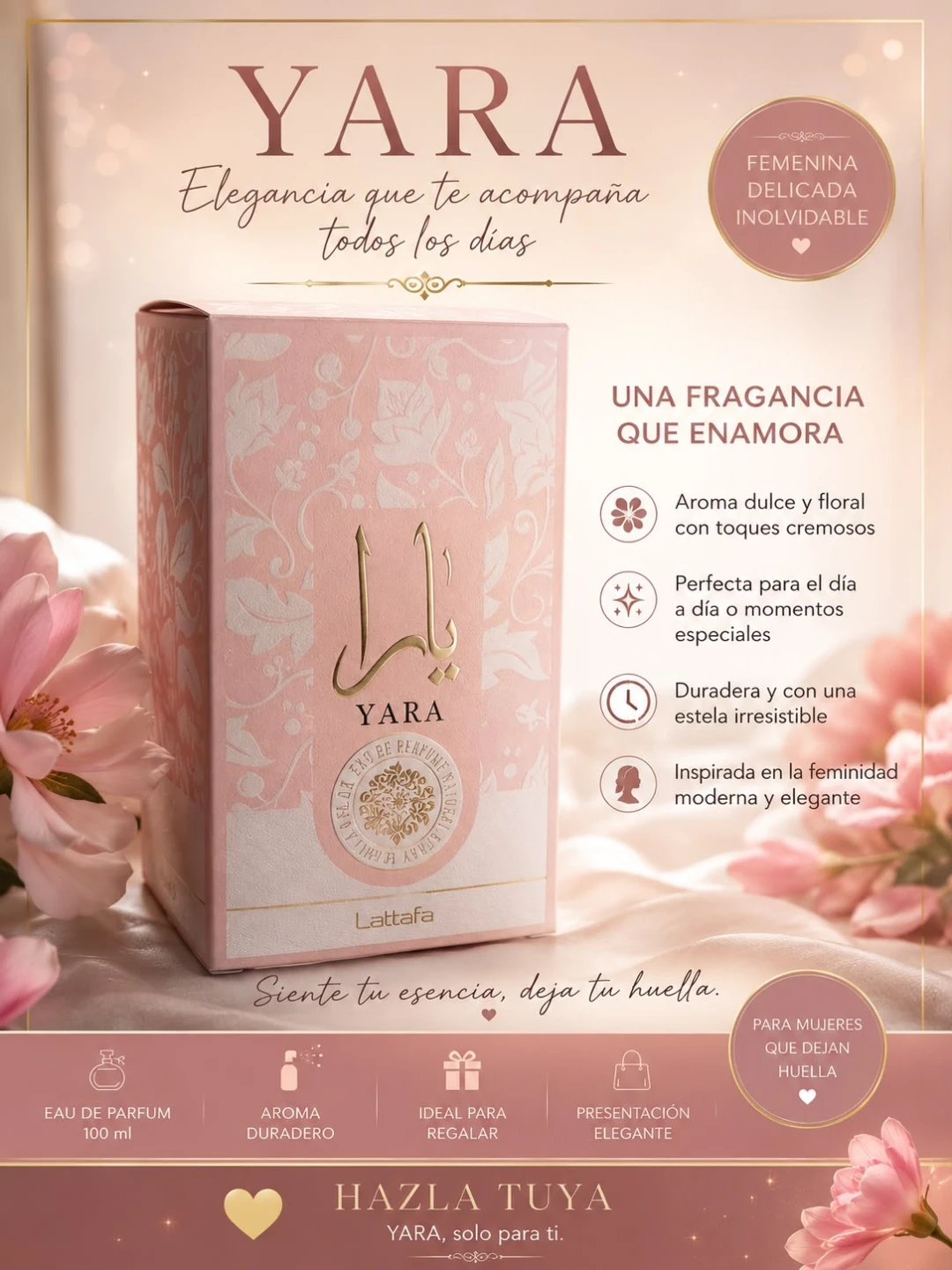 Lattafa YARA Eau de Parfum for Women - 100 ml