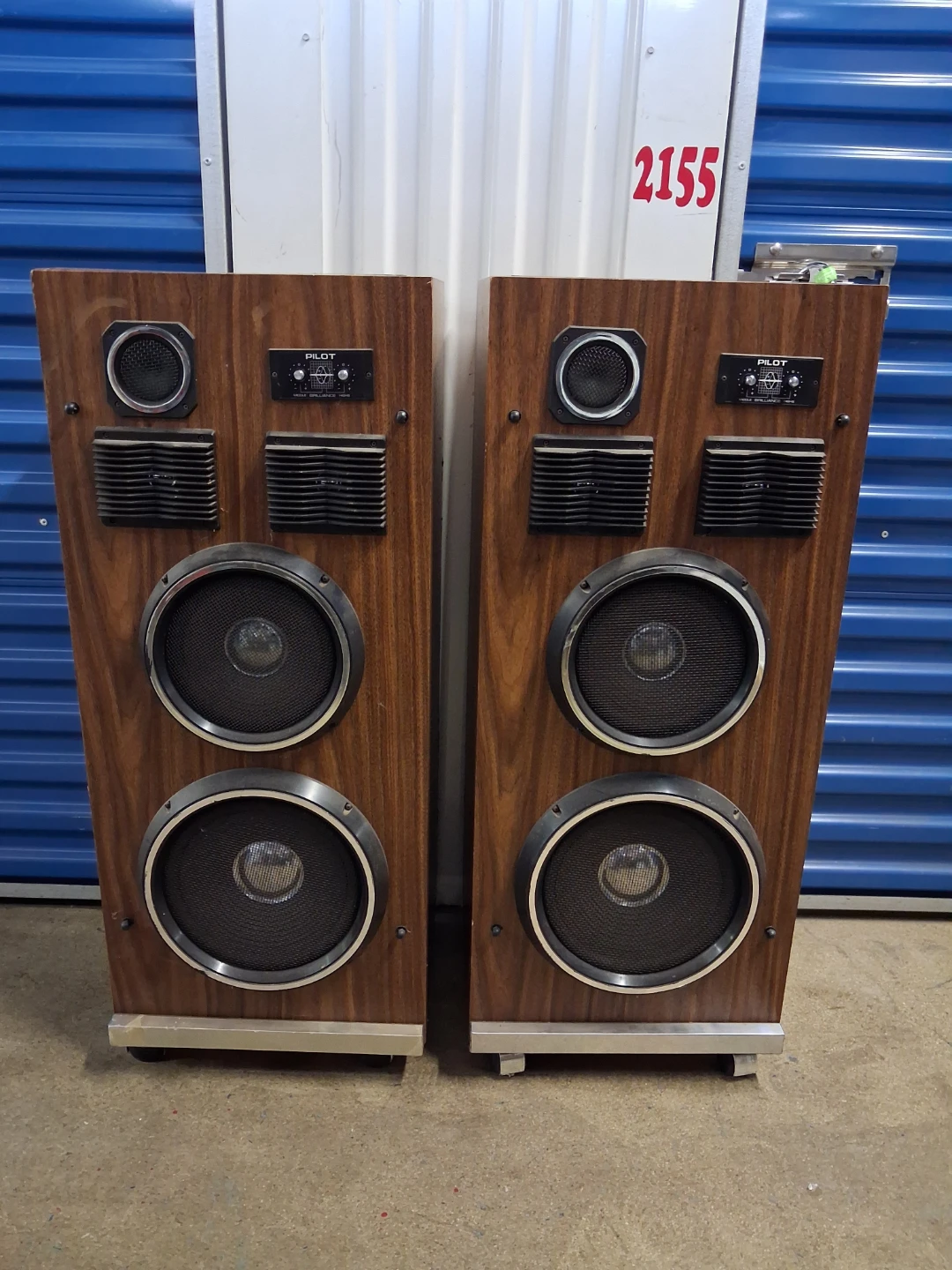 Pair of Vintage PILOT floor speakers