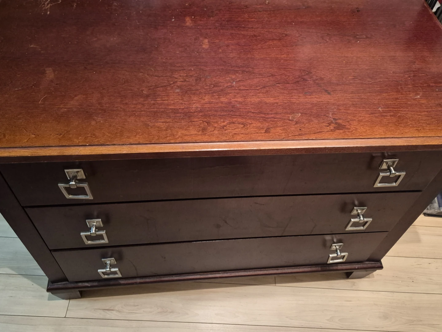 Dark brown wood  dresser