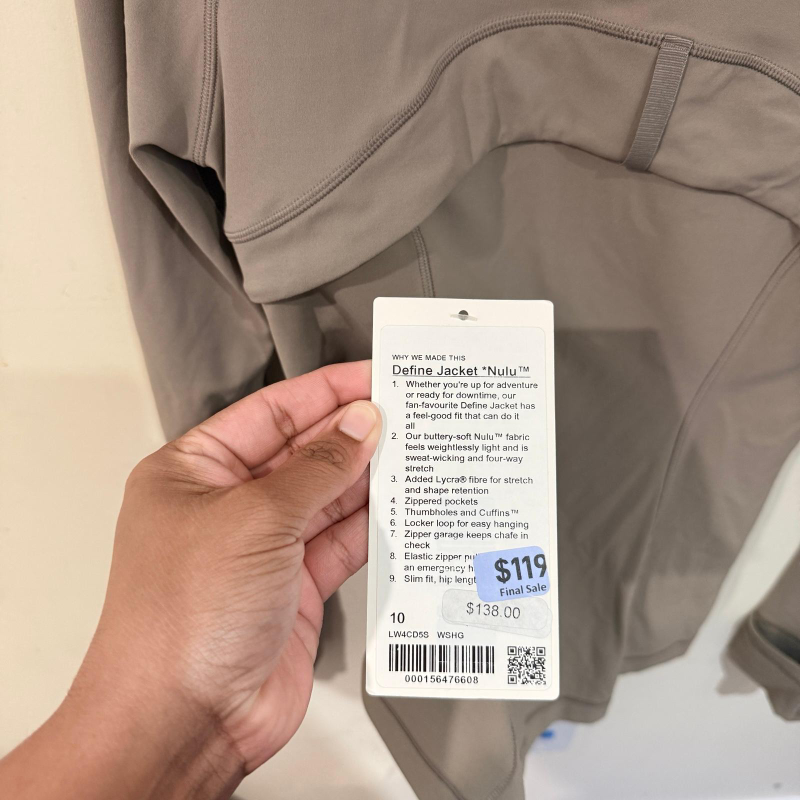 Lululemon Define Jacket Nulu Size 10 - photo 3