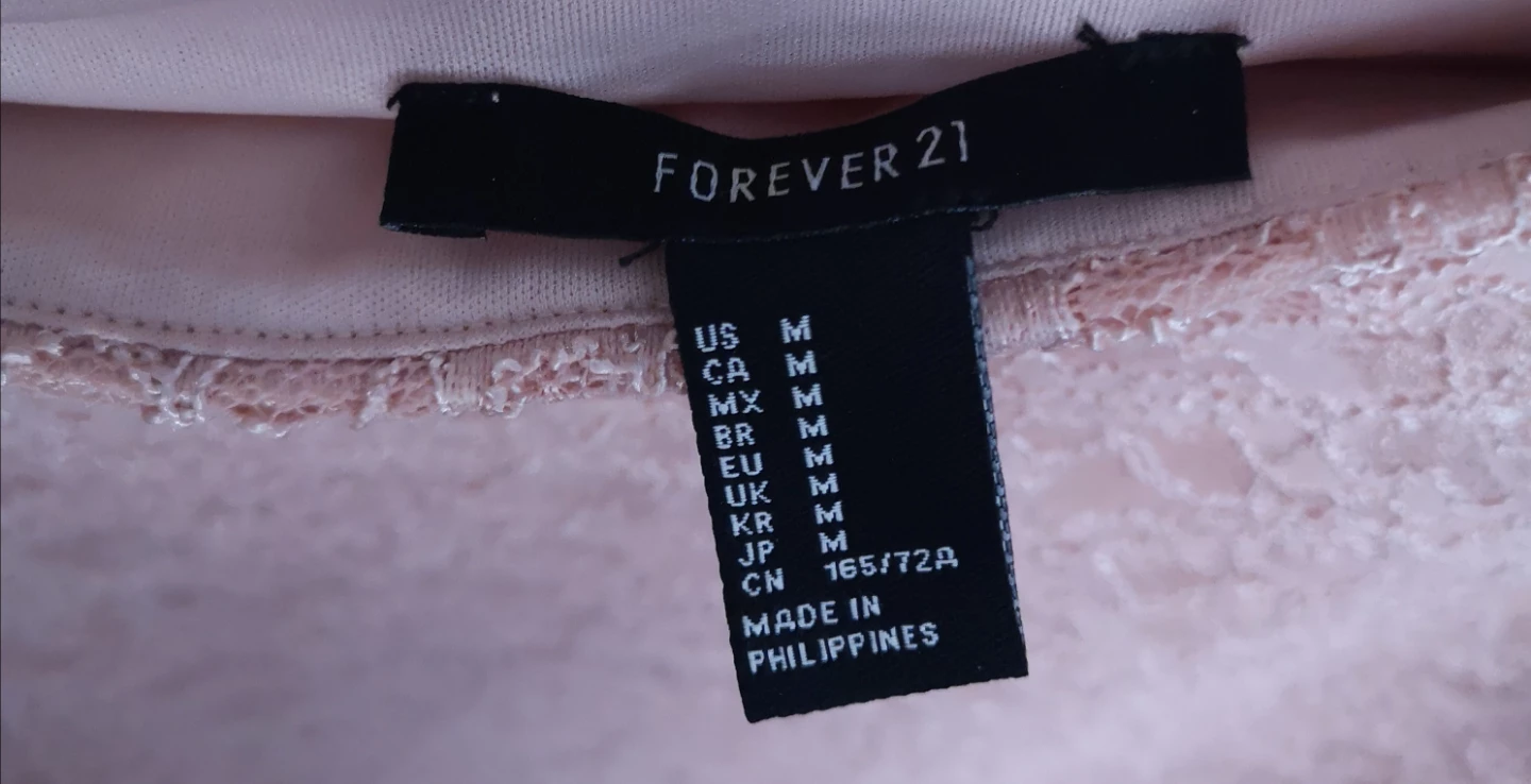 Forever 21 Lace Pencil Skirt - Peach - Size M - photo 2