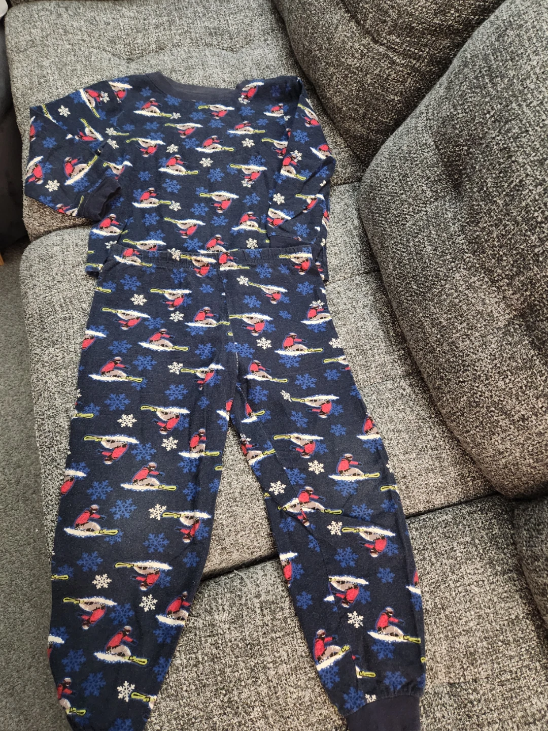 Kids Boys' Winter Themed Pajama 2 piece Set, Size Kids 6X - photo 4